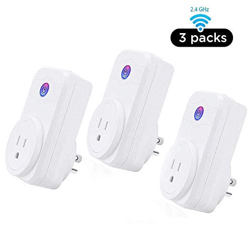 Book Cover LINGANZH Smart Plug, WiFi Socket Mini Outlet Compatible with Alexa,Echo,Google Home IFTTT, No Hub Required, WiFi Wireless Energy Save, Remote Control from Anywhere Smart Sockets (3 pack)
