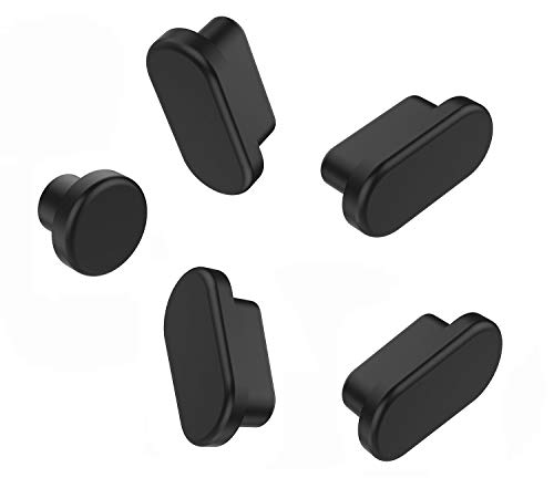 10PCS Anti Dust Dirt Plugs Cover for MacBook Pro 16 2020 2019 A2141 / MacBook Air 13 inch 2020-2018 A2179 A1932 / MacBook Pro 13 15 2020 - 2016, Silicone Port Plugs Cover Dust Cups Set
