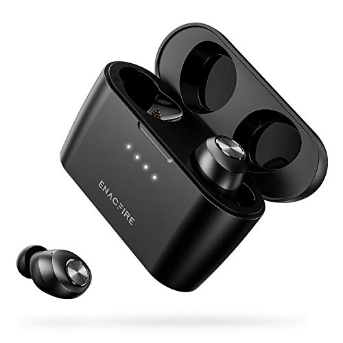 ENACFIRE E20 Wireless Earbuds Bluetooth Headphones, 90H Playtime Bluetooth 5.0 Stable Connection HD Sound Quality Auto Paring Technology Wireless Headphones with 2600mAh Charging Case, Built-in Mic