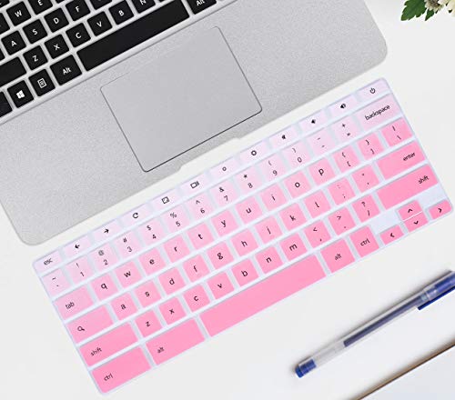 Book Cover Keyboard Cover Skin Compatible with Samsung Chromebook 4 3 XE310XBA XE501C13 XE500C13 XE310XBA,Samsung Chromebook 2 XE500C12, 12.2 Samsung Chromebook Plus V2 2-in-1 XE520QAB(Ombre Pink)