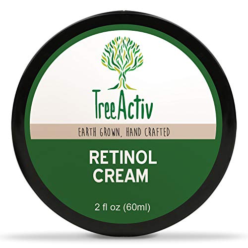 TreeActiv Retinol Cream, Anti-Aging Day & Night Cream, Deeply Hydrates and Targets Wrinkles & Fine Lines, Retinol, Hyaluronic Acid, Hydrovance, Provitamin B5, Jojoba Oil, Carrot Cells (2 fl oz)