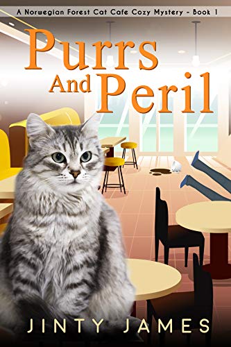 Book Cover Purrs and Peril: A Norwegian Forest Cat Café Cozy Mystery - Book 1