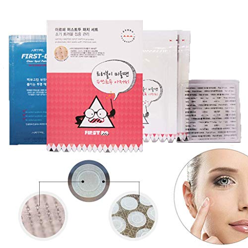 Book Cover ARTPE FIRSTDO Spot Patch Set - (5mg18ea) + Clear (Transparent) Spot Patch 12ea / Microneedle Trouble Solution Patch for Acne Skin, Natural Ingredients for Skin Calming & Sebum Control