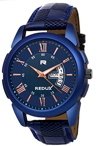 Redux RWS0216S Analogue Blue Linear Designer Dial Menâ€™s & Boy's Watch