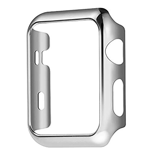 Book Cover Series 4 44mm Case for Apple Watch Screen Protector, iWatch Premium Plating Protective Ultra-Thin PC Plated Bumper Anti-Scratch Full Cover for Apple Watch Series 4 44mm (Silver)
