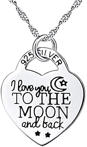 Hithop Silver Color Elegant Heart Pendant Necklace for Women Girls Jewelry Accessories Gift Creative Design