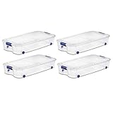 Sterilite, 66 Qt./62 L Ultra Storage Box, Case of 4