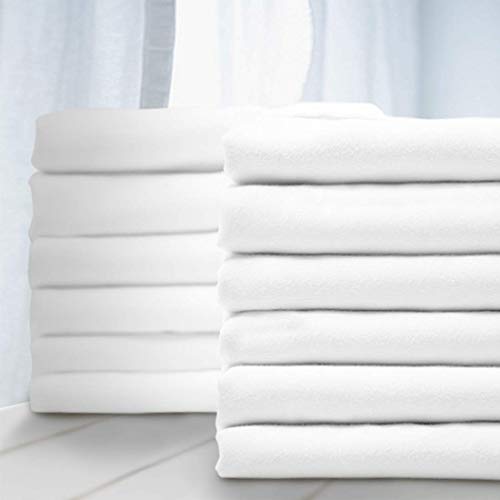 Balichun Pillowcases 12 Pack, White, Brushed Microfiber Hypoallergenic Wrinkle Resistant, 1 Dozen (White, King-12 Pack)