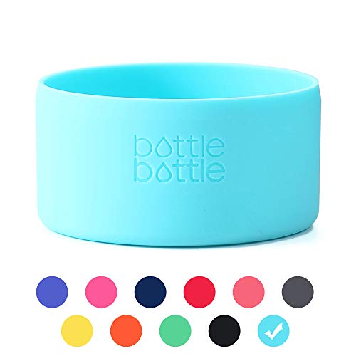 bottlebottle Protective Silicone Sleeve for Hydro Flask 64oz Wide Mouth Bottle, Portable Travel Pet Bowl for Dog Cat Food Water Feeding, BPA Free Anti-Slip Bottom Cover, Dishwasher Safe