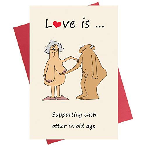 Funny Anniversary Card, Birthday Card for Boyfriend Girlfriend Wife Husband