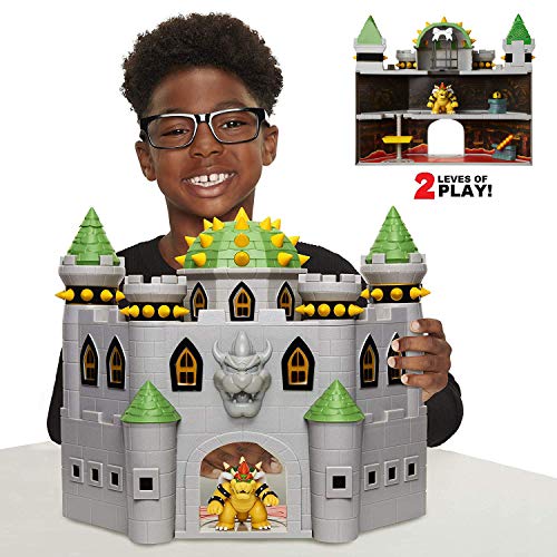Book Cover Nintendo Bowser's Castle Super Mario Deluxe Bowser's Castle Playset with 2.5