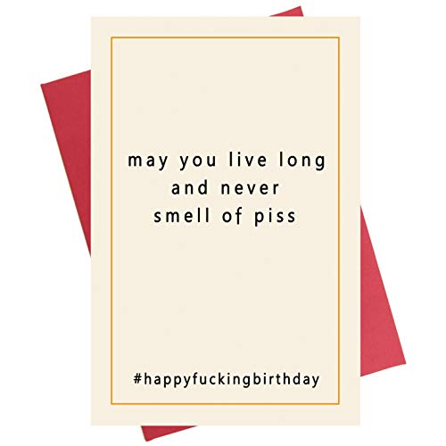 Decolove Funny Birthday Card - May You Live Long... Card for Best Friend, Brother, Sister, Joke Naughty Card