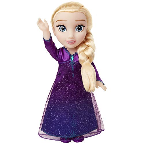 Book Cover Disney Frozen 2 Elsa Musical Doll Sings Into the Unknown - Features 14 Film Phrases - Dress Lights Up - Ages 3+, 14 In