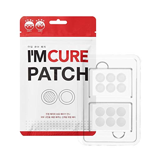 KARATICA I'M CURE, Microneedle 6ea + Hydrocolloid 6ea PATCH Acne Pimple Healing, Salicylic Acid, 12 patches, 1 Sheet