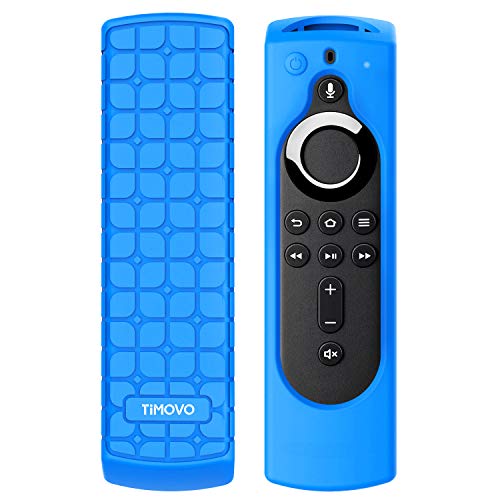 TiMOVO Protective Case Compatible for Fire TV Stick 4K Remote, Lightweight Soft Silicone Anti Slip Shockproof Cover Fit Fire TV Cube/Fire TV(3rd Gen) with All-New Alexa Voice Remote (2nd Gen) - Blue