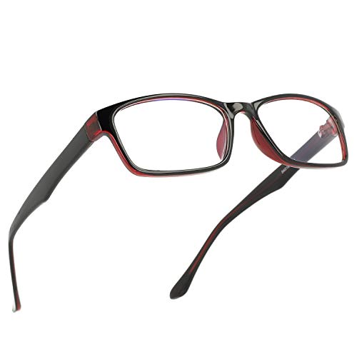 MAGIC JING Blue Light Blocking Computer Gaming Glasses Anti Glare UV Protection Rectangle Eyeglasses for Men and Women