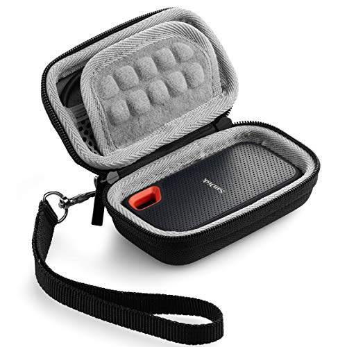 Book Cover Caseling Hard Case for SanDisk 250GB 500GB 1TB 2TB Extreme Portable SSD Carrying Travel Bag (Will not fit Sandisk Pro)