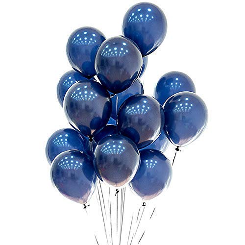 Blue Balloons 12 inch 50pcs LatexNavy Blue Balloons Kids Birthday Party Balloons Helium Balloons