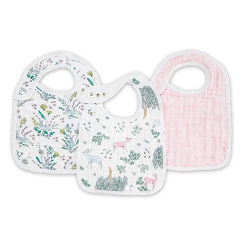 aden + anais Classic Snap Bib 3-Pack Forest Fantasy