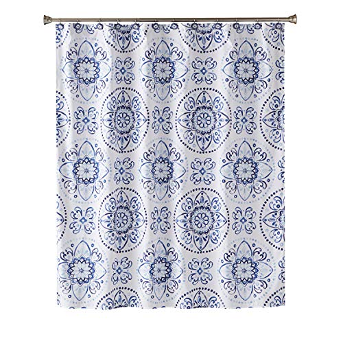 Book Cover SKL Home by Saturday Knight Ltd.  Kali Shower Curtain, Blue