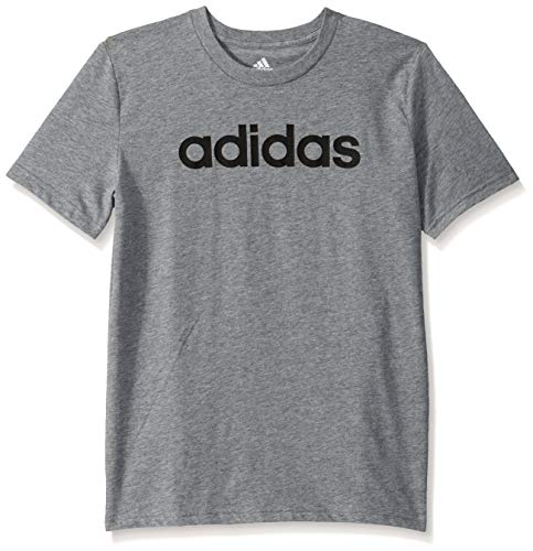 adidas Boys' Big Short Sleeve Cotton Jersey Logo T-Shirt