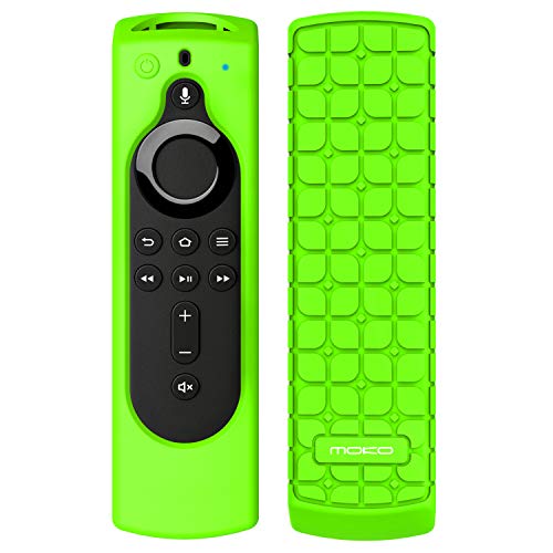 Book Cover MoKo Silicone Remote Case Fits Fire TV Stick Lite 2020, Fire TV Stick 4K 2018, Fire TV Cube, Fire TV (3rd Gen) with 5.6