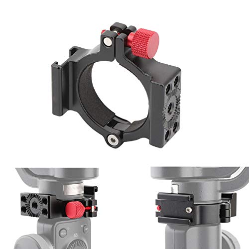 AFVO Ring Clamp with Cold Shoe for Zhiyun Smooth 4 Applied to Microphone LED Light
