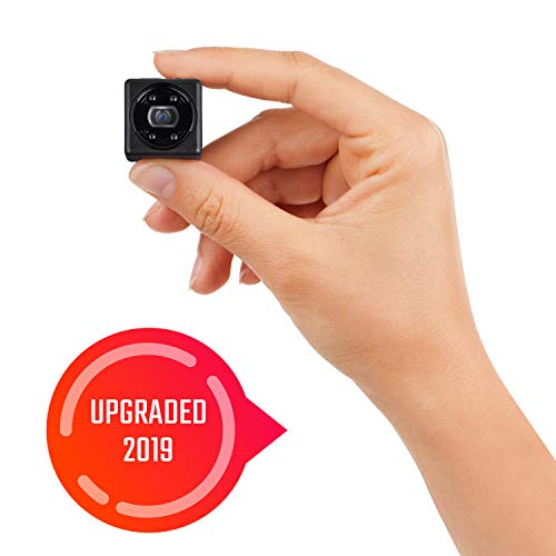 Lilexo Mini Camera - 1080P Small Security Camera - Cop Cam - Mini HD Action/Nanny Cam with Night Vision & Motion Detection - Indoor/Outdoor Portable Covert Camera for Home, Car, Office (2019 Upgrade)