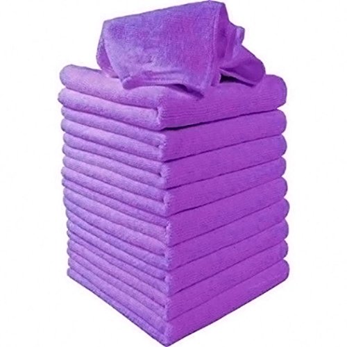 Asatr Microfiber Cloth Cleaning Towels (Pack of 5 Pieces) for Fine Auto Finishes, Interior, Kitchen, B Cloth Napkins