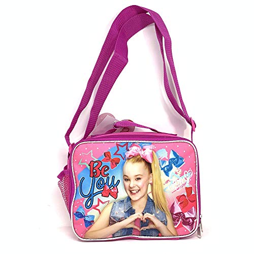Book Cover Nickelodeon JoJo Siwa Insulated Lunch Bag Snack Bag with Adjustable Shoulder Straps-14833