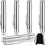 Boao 5 Packs Aluminum Alloy Chalks Holder, Unbroken Keeper Teacher's Chalk Clip with Storage Bag for Teachers, Children's Painting and Writing
