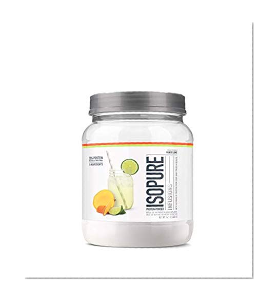Book Cover ISOPURE INFUSIONS, Refreshingly Light Fruit Flavored Whey Protein Isolate Powder, “Shake Vigorously & Infuses in a Minute”, Mango Lime, 16 Servings by Isopure