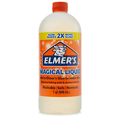 Book Cover Elmer's Glue Magical Liquid Activator Solution, 1 Quart Slime Activator, Clear