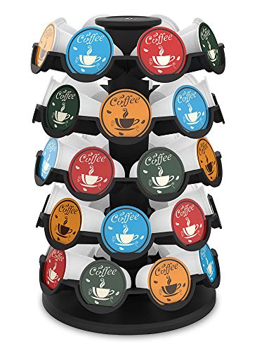 Book Cover Everie Coffee Pod Storage Carousel Holder Organizer for 40 Keurig K-Cup Pods