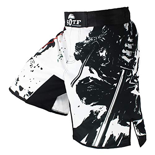 SOTF MMA Shorts Muay Thai Boxing Trunks Comfortable Kickboxing Fight Wear
