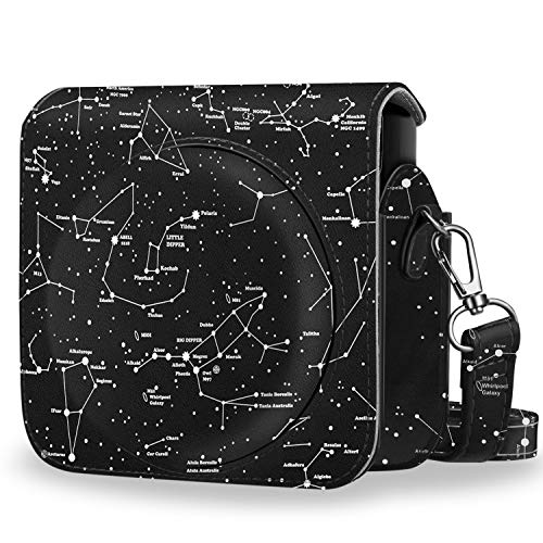 Fintie Protective Case for Fujifilm Instax Square SQ6 Instant Film Camera - Premium Vegan Leather Bag Cover with Removable Adjustable Strap, Constellation