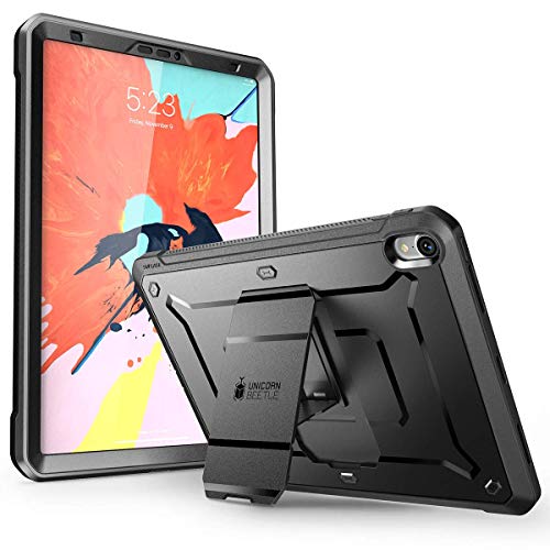 iPad Pro 12.9 Case 2018, SUPCASE UB Pro Series with Built-In Screen Protector Heavy Duty Full-Body Rugged Protective Case for iPad Pro 12.9 Inch 2018 Release (Not Support Pencil Charging) (Black)