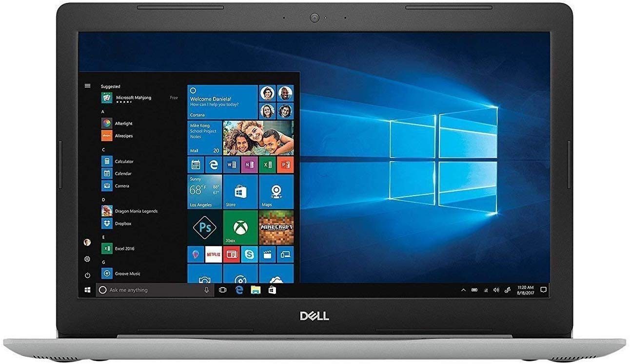Book Cover Dell Inspiron 15 5000 15.6-inch Touchscreen FHD 1080p Premium Laptop, Intel Quad Core i5-8250U Processor, 12GB RAM, 1TB Hard Drive, Bluetooth, Silver