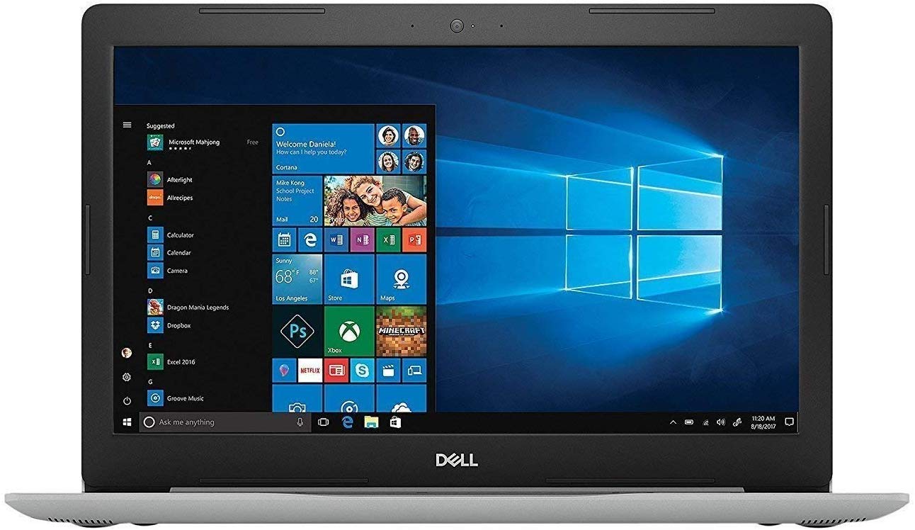 Dell Inspiron 15 5000 15.6-inch Touchscreen FHD 1080p Premium Laptop, Intel Quad Core i5-8250U Processor, 12GB RAM, 1TB Hard Drive, Bluetooth, Silver