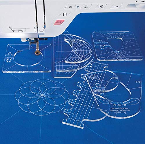 Sewing Tools New Ruler Template Sampler Set For Domestic Sewing Machine 1 Set = 6Pcs #Rl-06