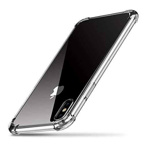 UGREEN Case Compatible with iPhone Xs, iPhone X Case, Clear Slim Protective Anti-Scratch Shock Absorption Cover Transparent Cases for iPhone Xs/X Crystal Clear