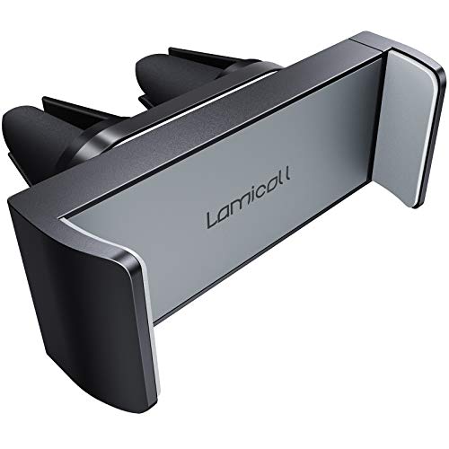 Car Phone Mount, Lamicall Car Vent Holder : Universal Stand Cradle Holder Compatible with Phone Xs Max XR 8 X 8P 7 7P 6S 6P 6, Galaxy S5 S6 S8 S9, Google, LG, Huawei, Other Smartphone - Gray