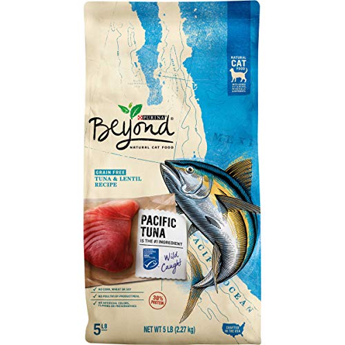 Purina Beyond Grain Free, Natural, High Protein Dry Cat Food, Tuna & Lentil Recipe - 5 lb. Bag