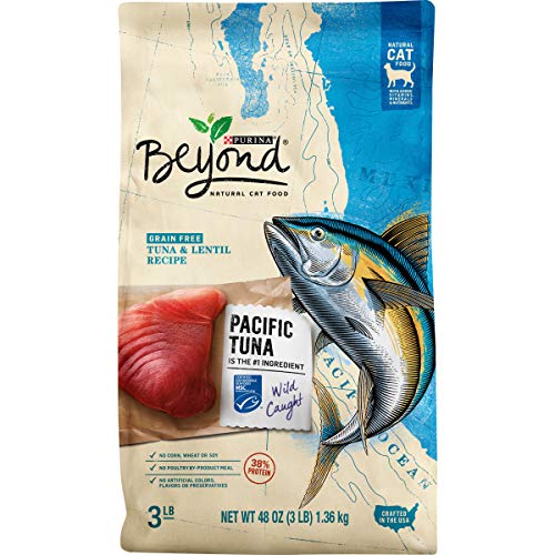 Purina Beyond Grain Free, Natural, High Protein Dry Cat Food, Tuna & Lentil Recipe - 3 lb. Bag