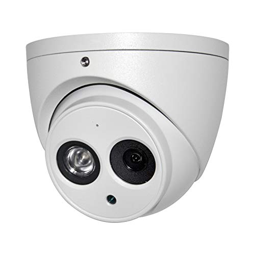 6MP Outdoor PoE IP Camera IPC-HDW4631C-A 2.8mm, Dome Security Camera with Audio, Built-in Mic, IR 164ft Night Vision, Smart H.265 WDR, IVS, IP67, International Version