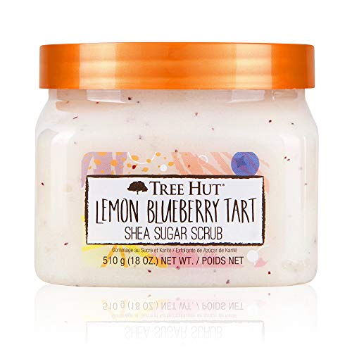 Tree Hut Lemon Blueberry Tart Shea Sugar Scrub, 18 oz, Ultra Hydrating and Exfoliating Scrub for Nourishing Essential Body Care