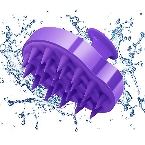 STURME Shampoo Brush Soft Silicone Hair Scalp Massager Clean Scalp Deeply Massage Scalp Promote Blood Circulation Reduce Stress Perfect for Men Women Children and Pets