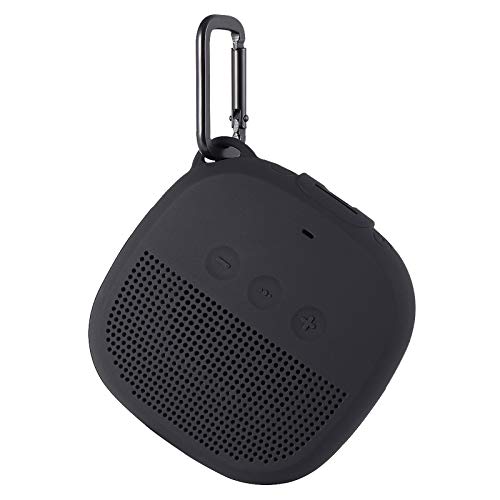 Aotnex Carrying Case for Bose SoundLink Micro Case with Portable Metal Hook for Easy Carrying, Soft Silicone Shockproof Cover Fits Bose Micro Bluetooth Speakers for Secure Outdoor Protection