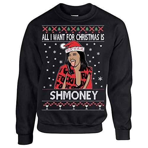 Couple apparel All i Want for Christmas is Shmoney Christmas Sweater Unisex Sweatshirt