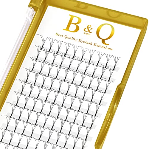 B&Q Premade Fans Eyelash Extensions 4D-C-0.10-14 Long Stem Premade Lash Extensions Fans 0.07 0.10 Pre Made Eye Lash Extension Fans C D Curl Volume Fan Lashes For Eyelash Extensions (4D-C-0.10,14)